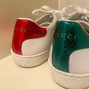 Gucci classic white leather sneakers
